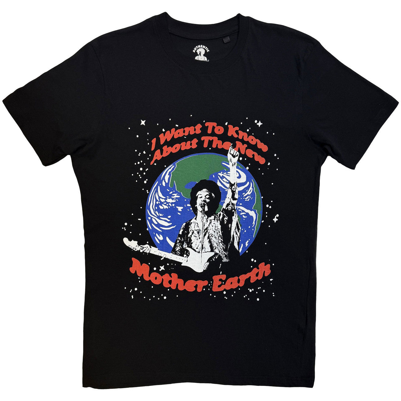 Jimi Hendrix: Earth Day Unisex T-Shirt (Black)