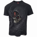 Spiral Unisex Organic T-Shirt: Dark Death (Black) (Back Print)