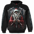 Spiral Unisex Pullover Hoodie: Sleigher (Black) (Back & Sleeve Print)