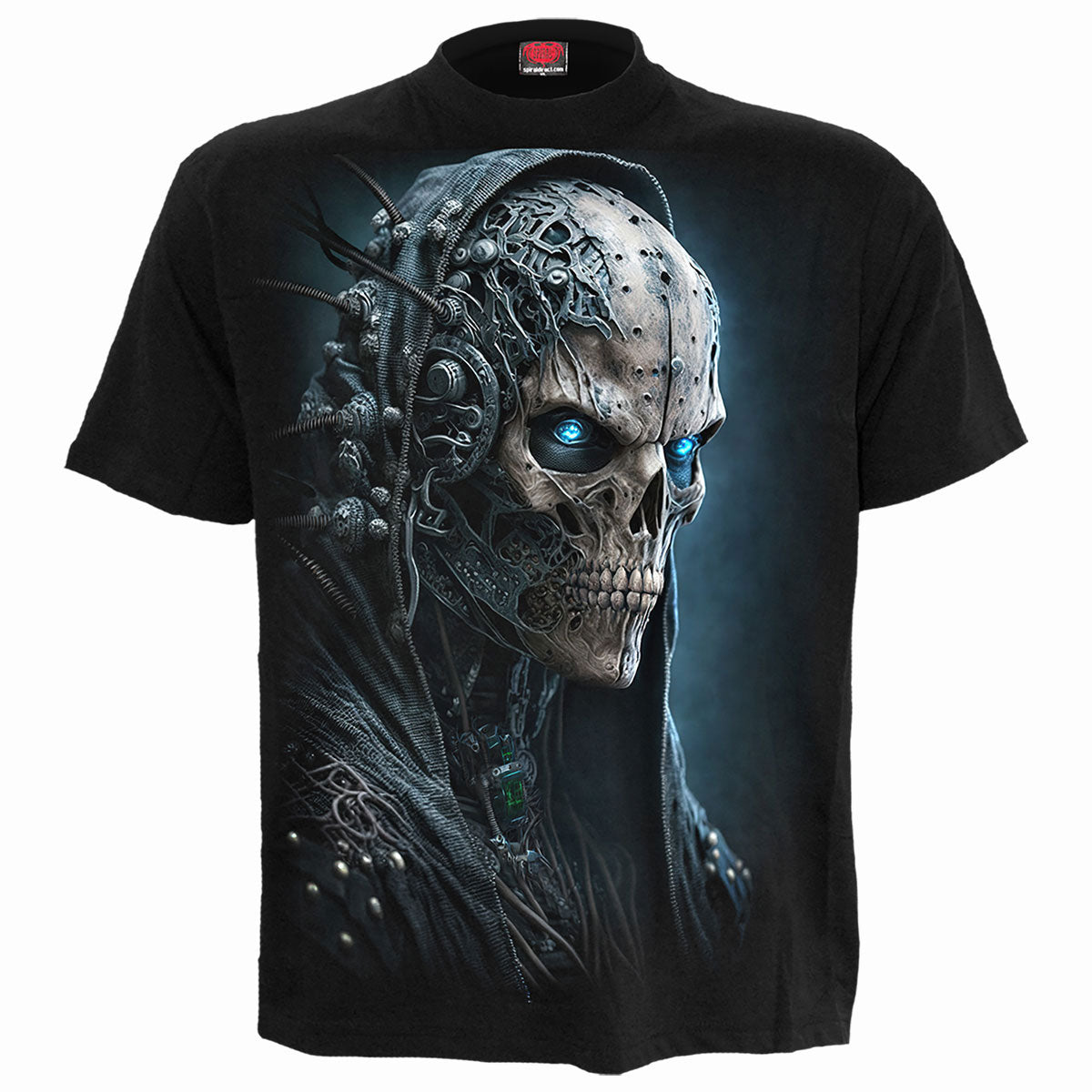 Spiral Unisex T-Shirt: Human 2.0 (Black) (Back Print)