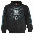 Spiral Unisex Pullover Hoodie: Human 2.0 (Black) (Back & Sleeve Print)