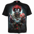 Spiral Unisex T-Shirt: Trick Or Treat (Black) (Back Print)