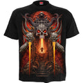 Spiral Unisex T-Shirt: Gates Of Hell (Black) (Back Print)