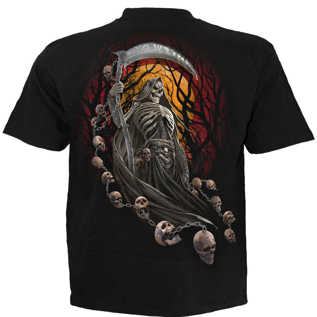 Spiral Unisex T-Shirt: Harbingers (Black) (Back Print)
