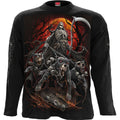 Spiral Unisex Long Sleeve T-Shirt: Harbingers (Black) (Back & Sleeve Print)