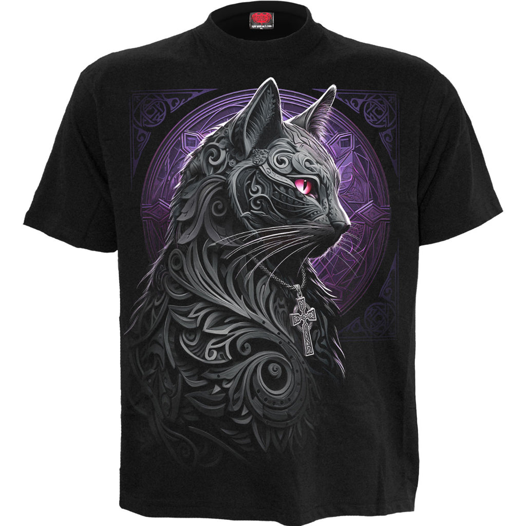 Spiral Unisex T-Shirt: Celtic Whiskers (Black)