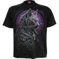 Spiral Unisex T-Shirt: Celtic Whiskers (Black)