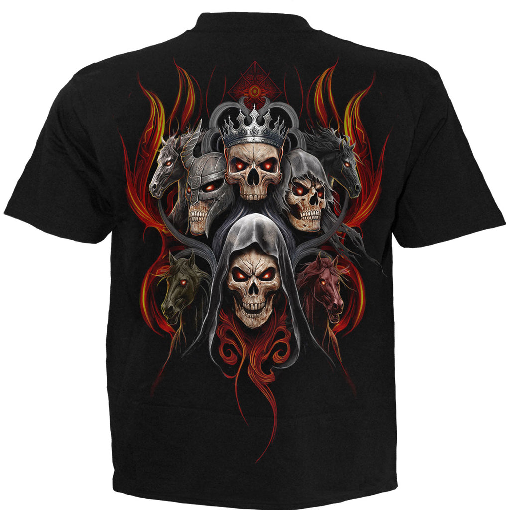 Spiral Unisex T-Shirt: Revelation (Black) (Back Print)