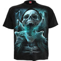 Spiral Unisex T-Shirt: Ghost Skull (Black) (Back Print)