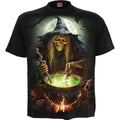 Spiral Unisex T-Shirt: Witch's Brew (Black) (Back Print)