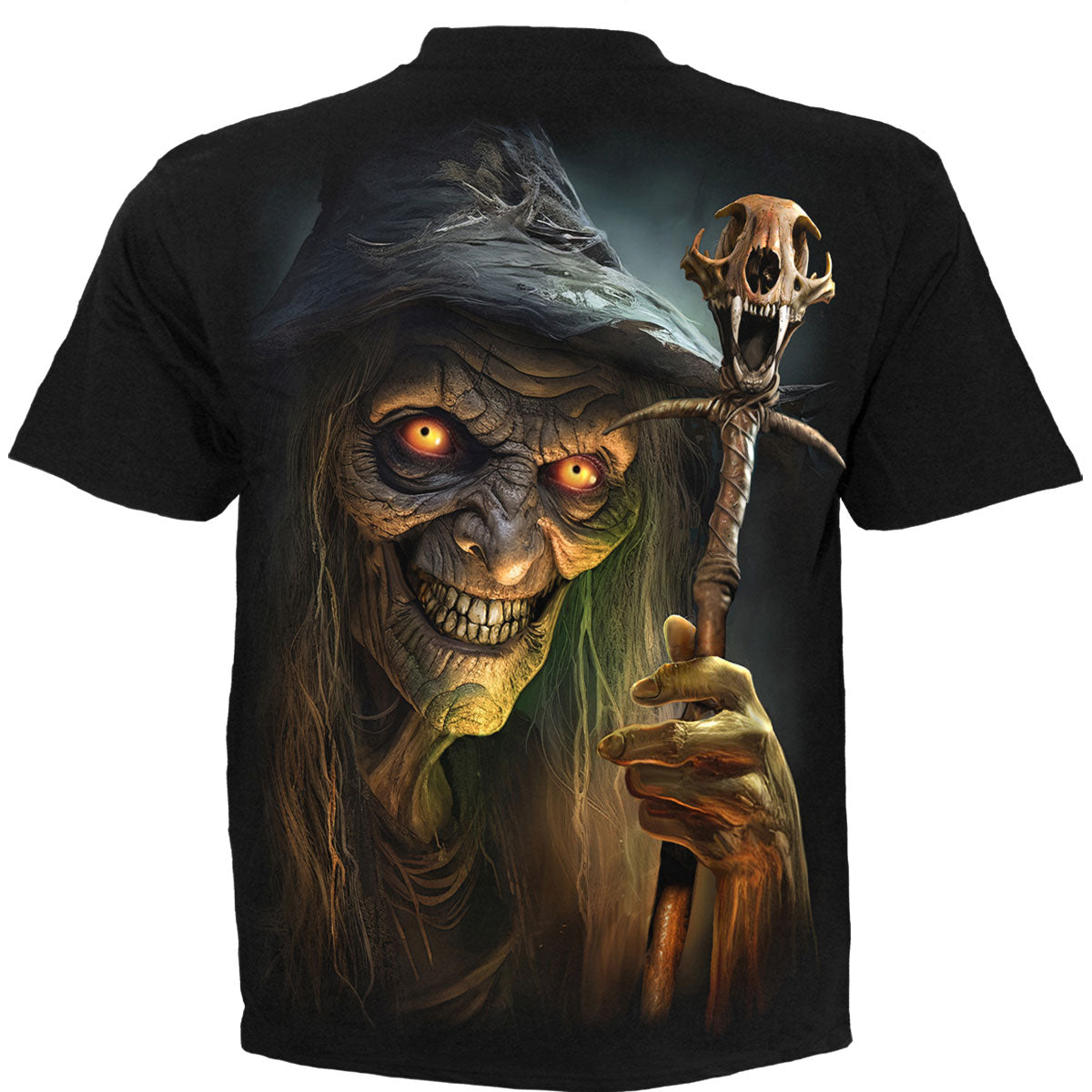 Spiral Unisex T-Shirt: Witch's Brew (Black) (Back Print)