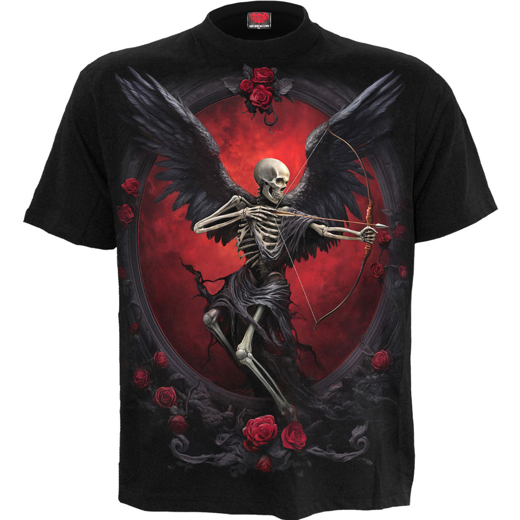 Spiral Unisex T-Shirt: Cupid's Curse (Black)