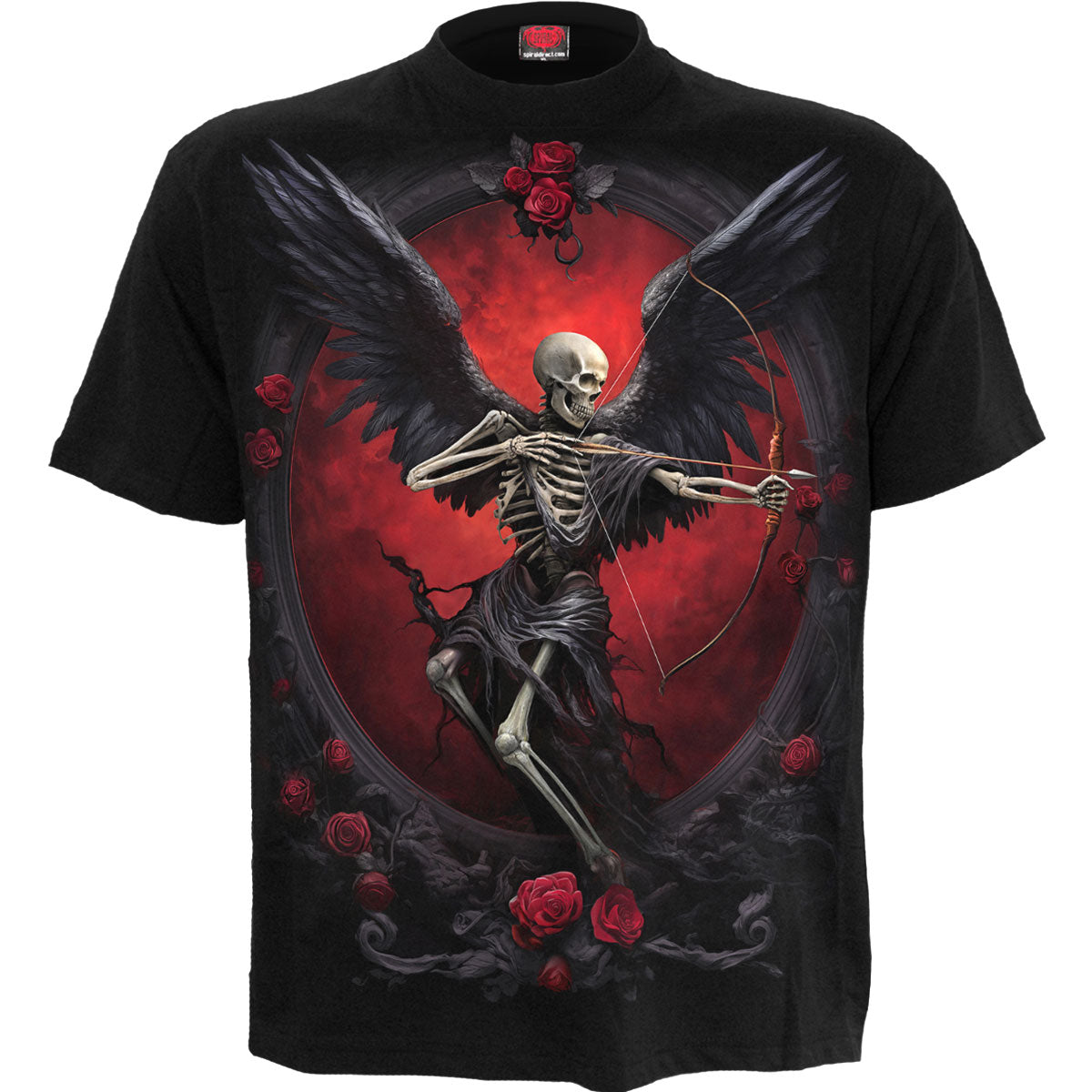 Spiral Unisex T-Shirt: Cupid's Curse (Black)
