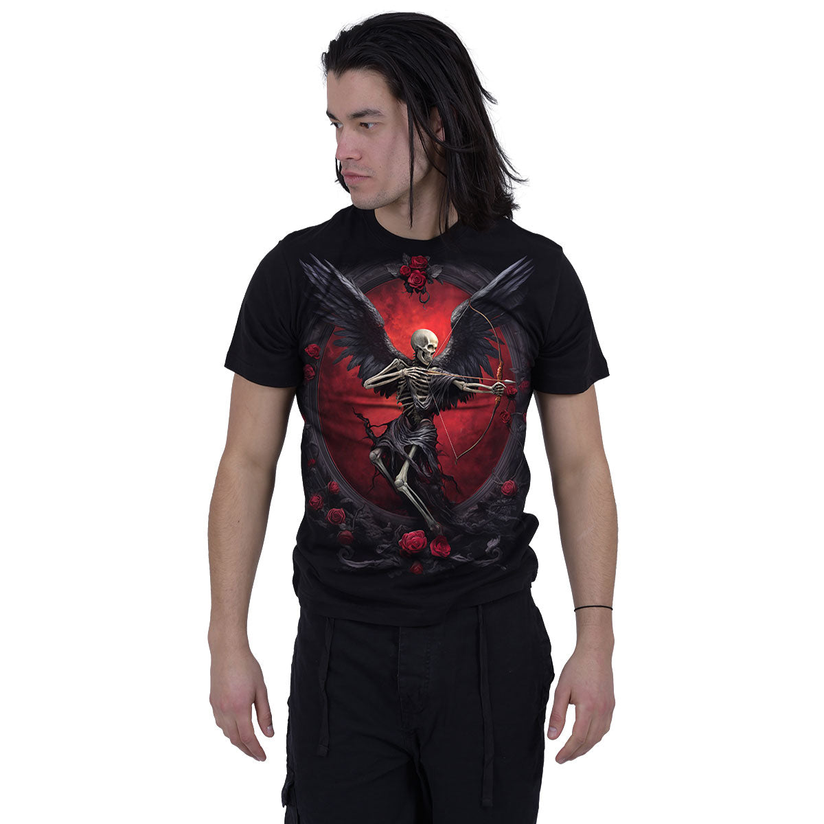 Spiral Unisex T-Shirt: Cupid's Curse (Black)