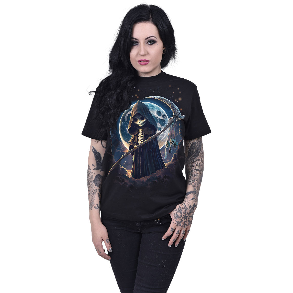 Spiral Unisex T-Shirt: Reaperette (Black)
