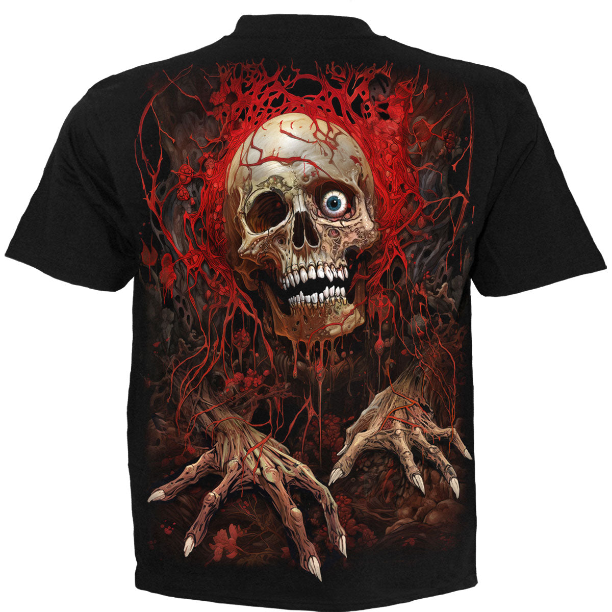 Spiral Unisex T-Shirt: Creeping Curse (Black) (Back Print)