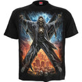 Spiral Unisex T-Shirt: Crossed Over (Black) (Back Print)