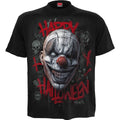 Spiral Unisex T-Shirt: Happy Horroween (Black) (Back Print)