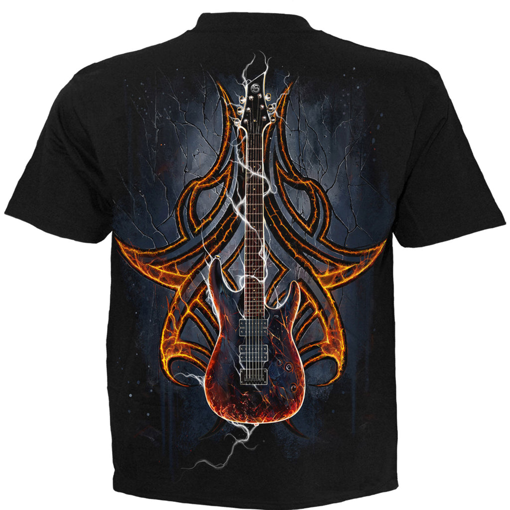Spiral Unisex T-Shirt: Death Rocker (Black) (Back Print)