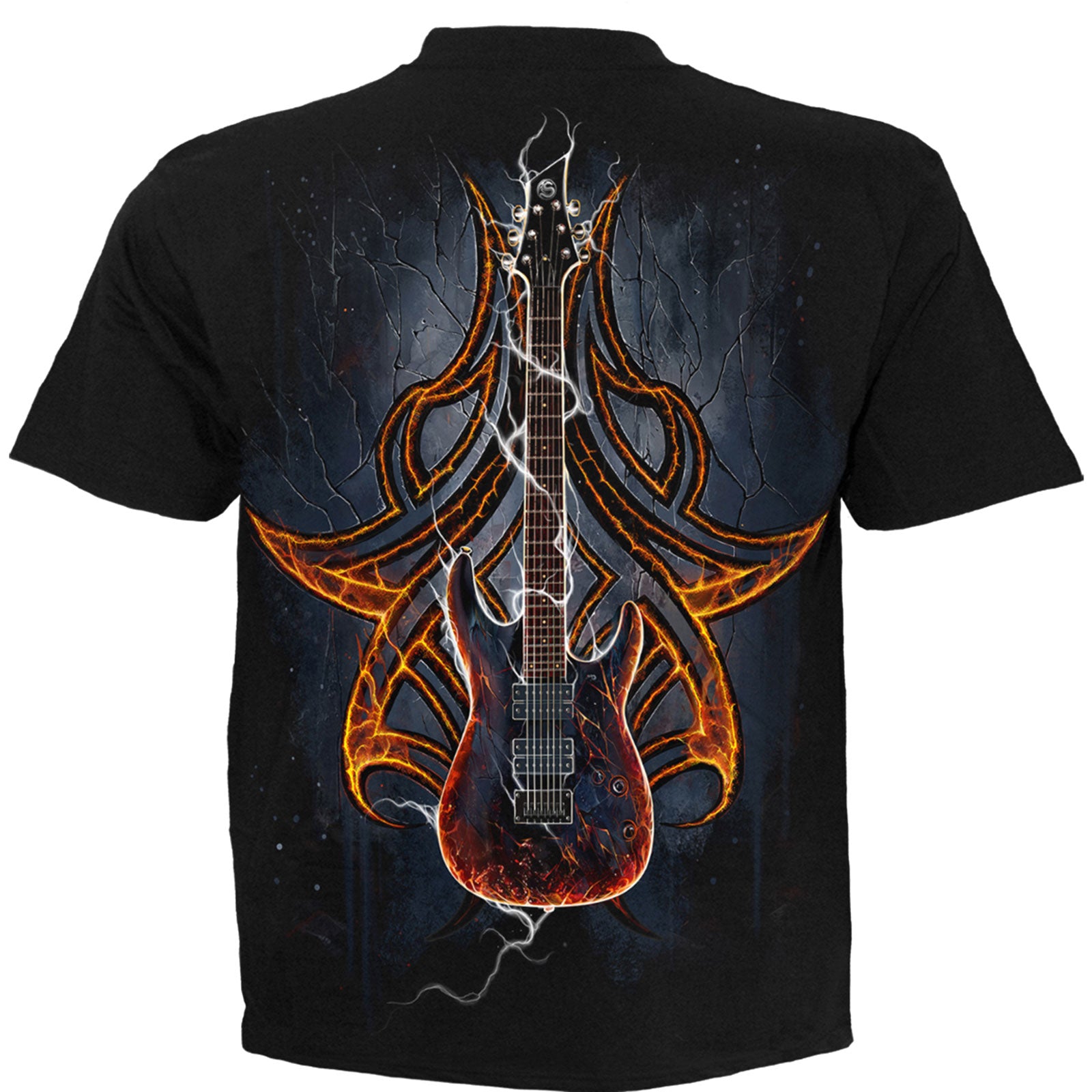 Spiral Unisex T-Shirt: Death Rocker (Black) (Back Print)
