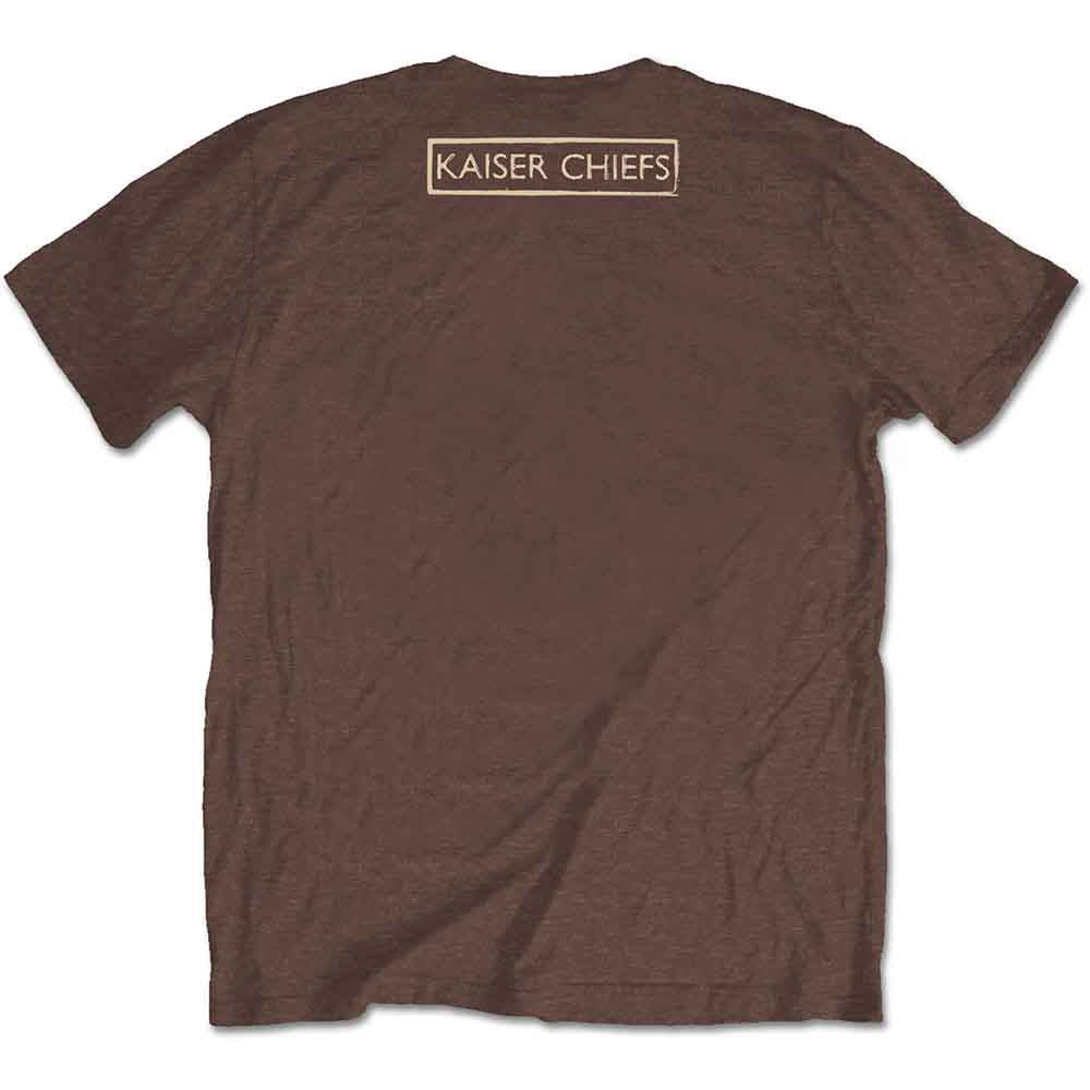 Kaiser Chiefs Unisex T-Shirt: Everything Is Brilliant (Chestnut Brown) (Back Print)