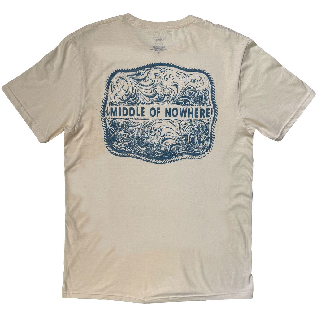 Kacey Musgraves Unisex T-Shirt: Middle Of Nowhere (Natural) (Back Print)