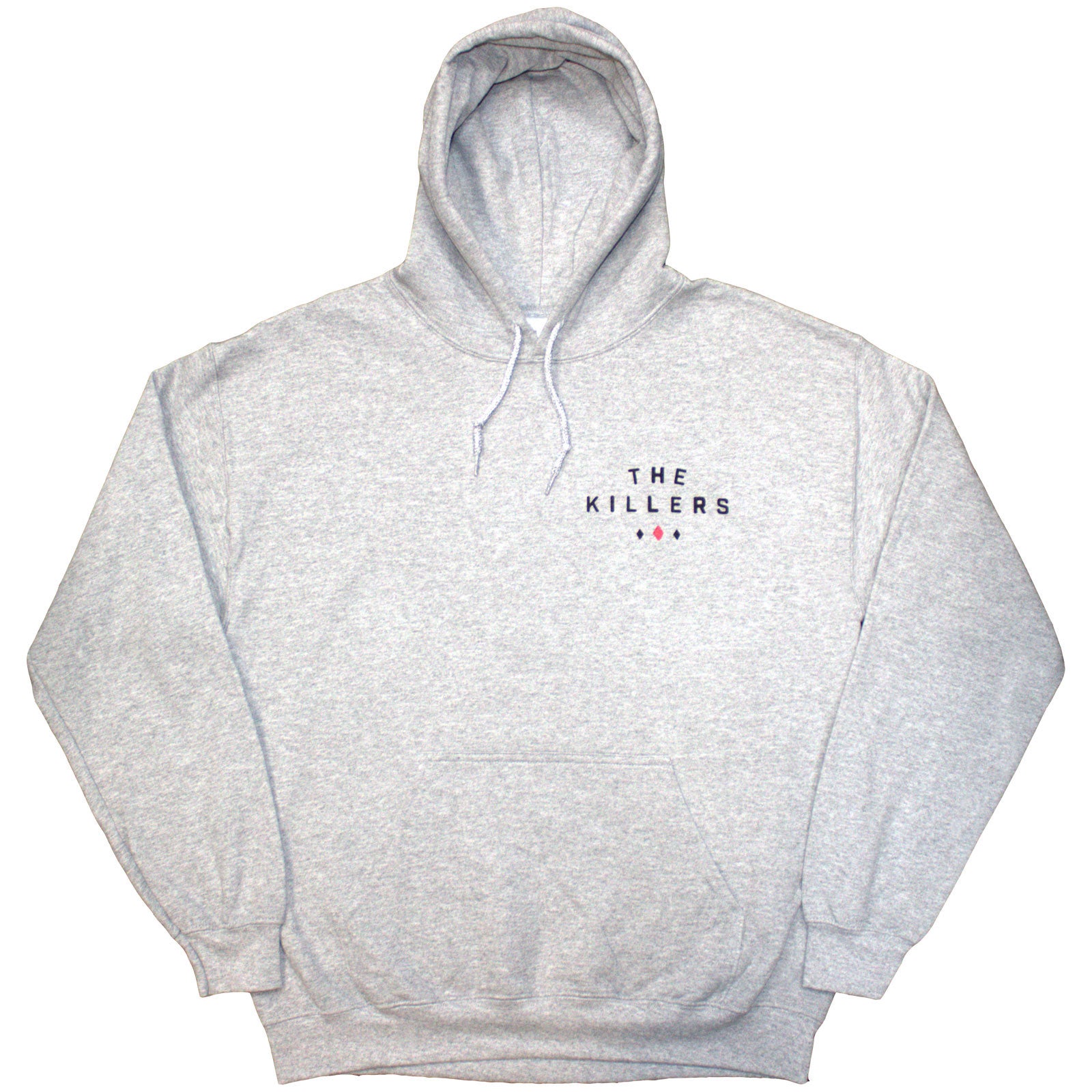 The Killers Unisex Pullover Hoodie: Tour '24 Roulette Wheel (Grey) (Back Print & Ex-Tour)