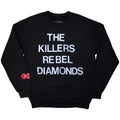 The Killers Unisex Sweatshirt: Tour '24 Rebel Diamonds Stacked (Black) (Ex-Tour)
