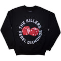The Killers Unisex Sweatshirt: Tour '24 Rebel Diamonds Dice (Black) (Ex-Tour)