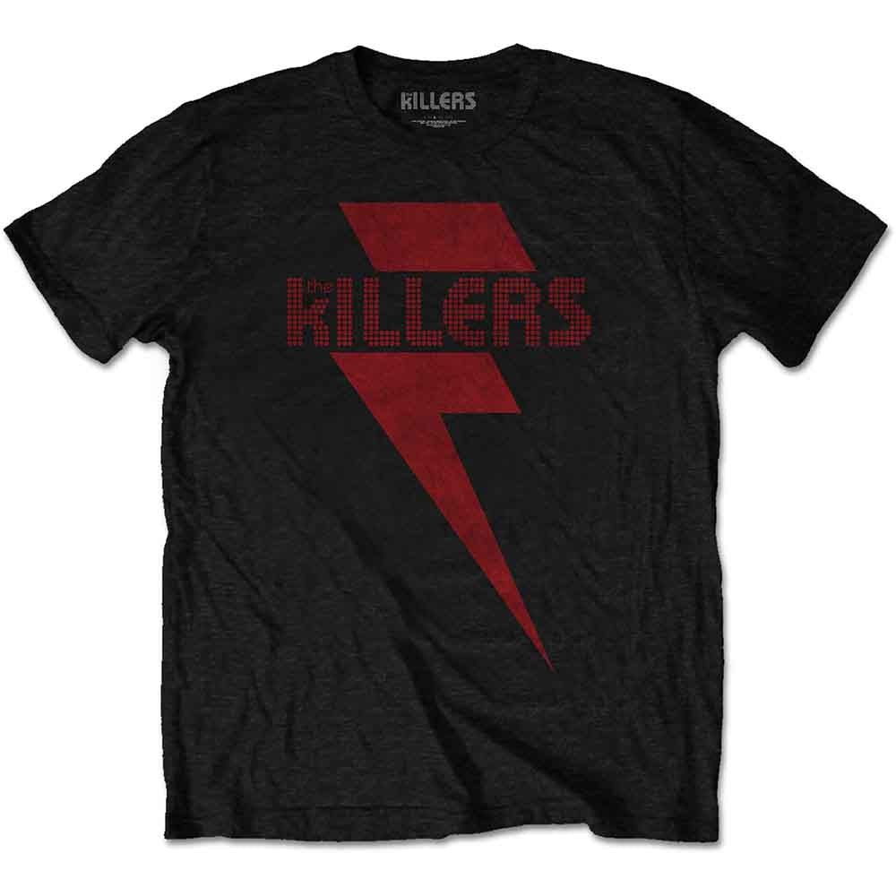 The Killers Unisex T-Shirt: Red Bolt (Black)