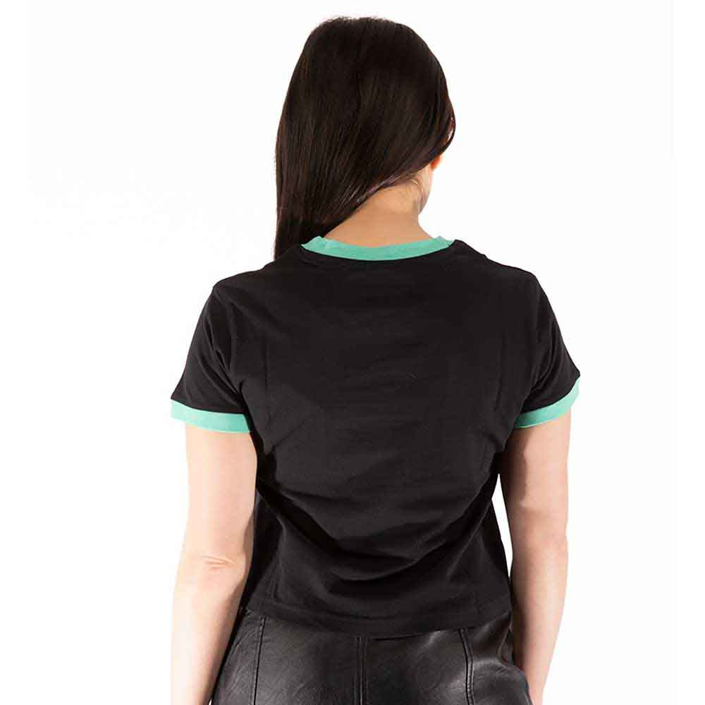 KISS Ladies Crop Top: St Paddy's (Black)