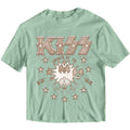 KISS Ladies Crop Top: Spirit of '76 (Green)
