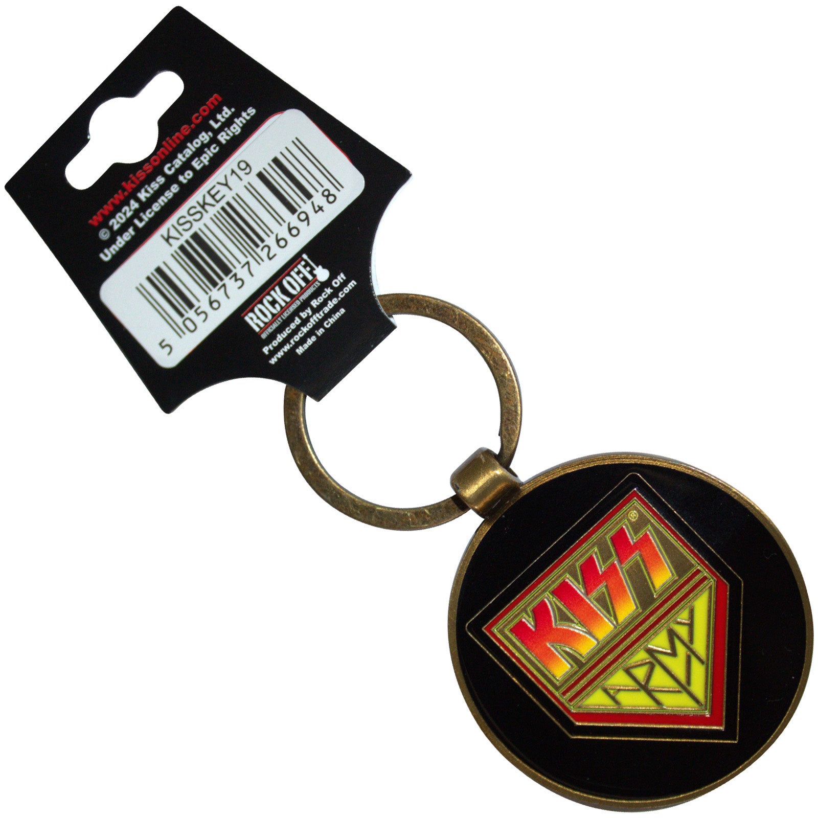 KISS Keychain: Army/Logo & Icons (Double Sided)