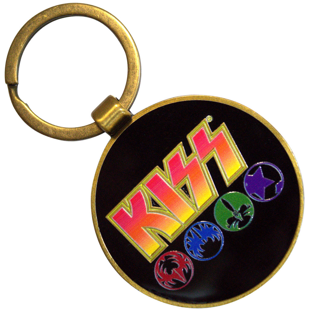 KISS Keychain: Army/Logo & Icons (Double Sided)