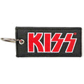 KISS Patch Keychain: Red Logo (Double Sided)