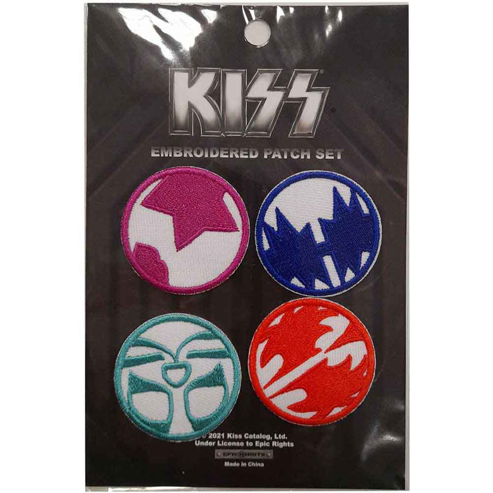 KISS Standard Patch Set: 4 x Mini Icons