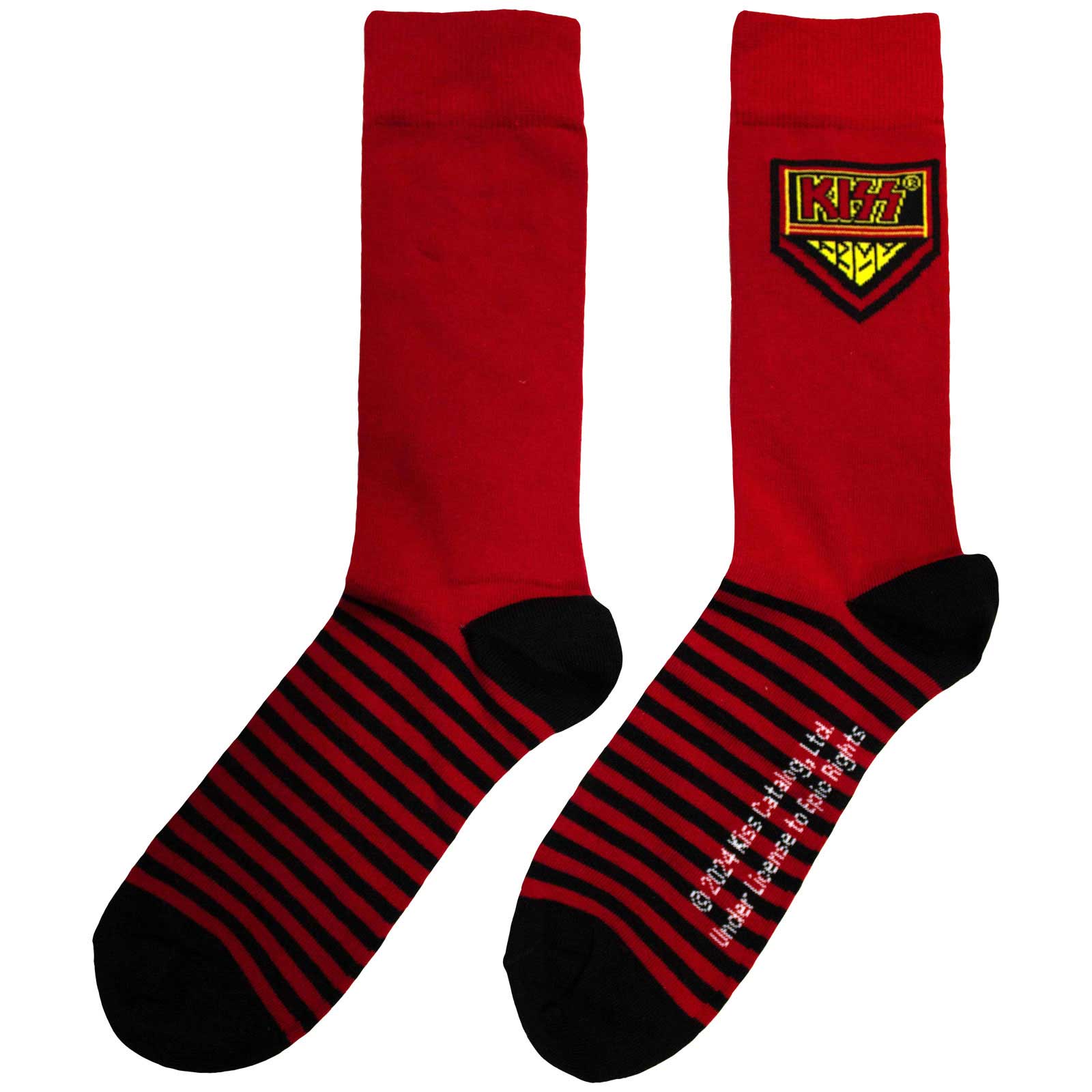 KISS Unisex Ankle Socks: Army (Red) (UK Size 6 - 11)