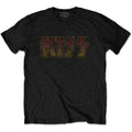 KISS Unisex T-Shirt: Vintage Classic Logo (Black)