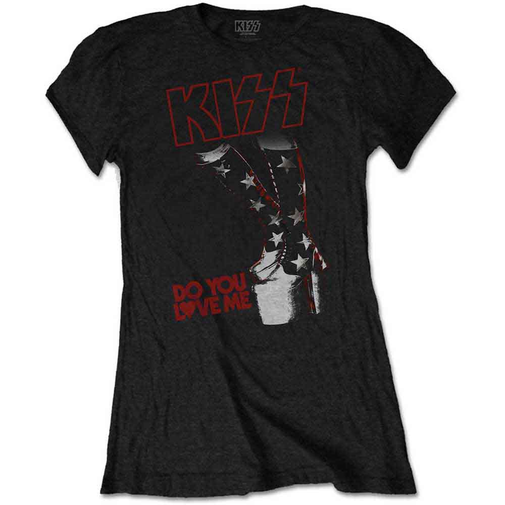 KISS Ladies T-Shirt: Do You Love Me (Black)