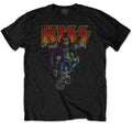 KISS Unisex T-Shirt: Neon Band (Black)