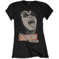 KISS Ladies T-Shirt: The Demon Rock (Black)