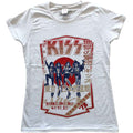 KISS Ladies T-Shirt: Destroyer Tour '78 (White)