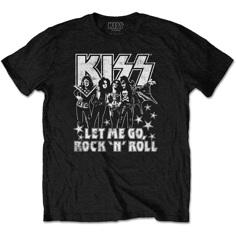 KISS Unisex T-Shirt: Let Me Go (Black)