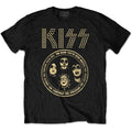 KISS Unisex T-Shirt: Band Circle (Black)