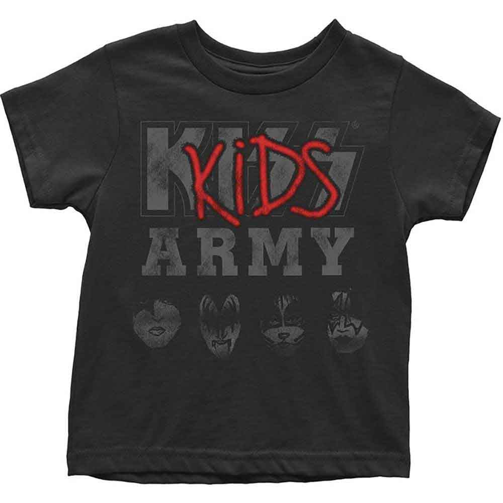 KISS Kids Toddler T-Shirt: Army (Black)