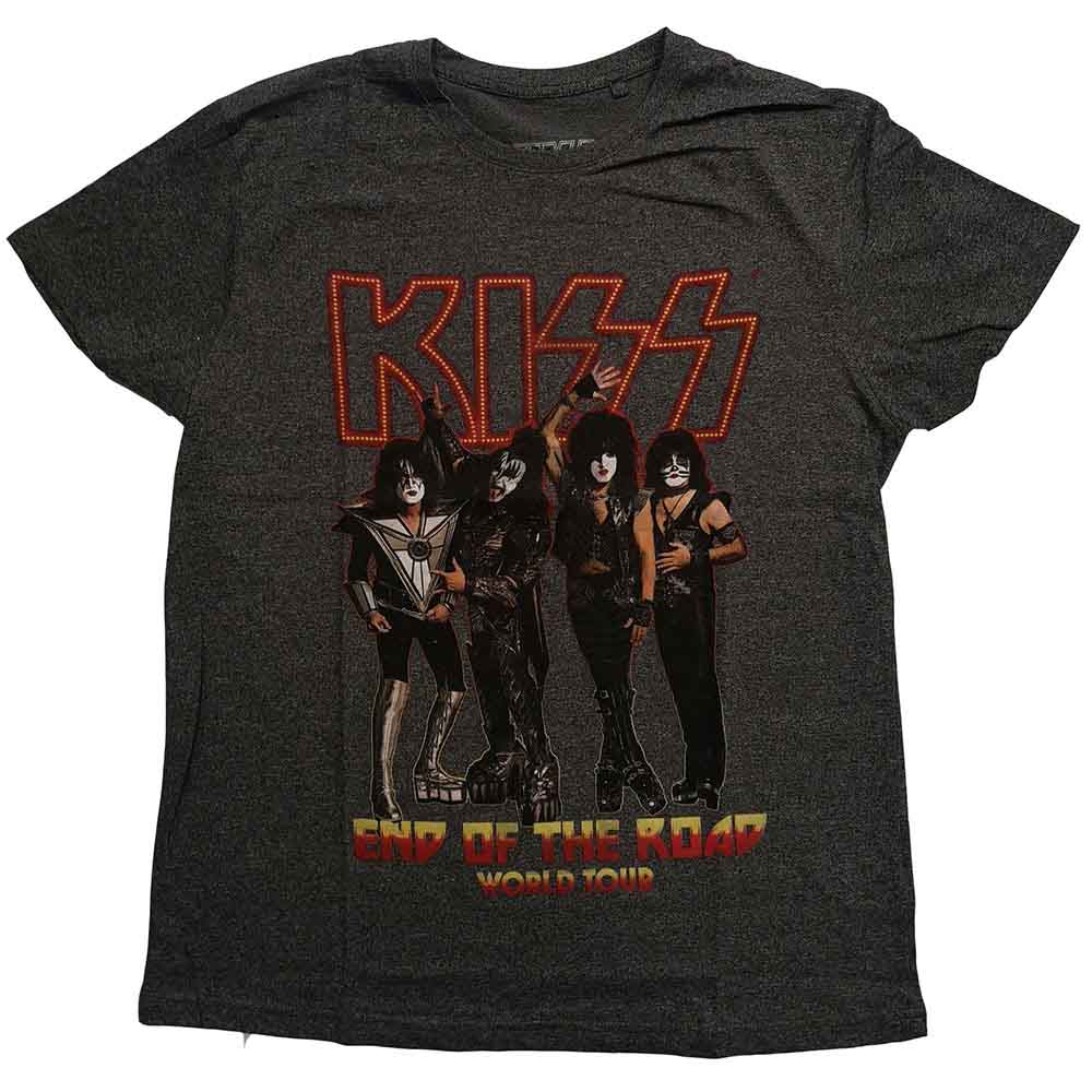 KISS Unisex T-Shirt: End of the Road Tour (Brindle) (LOS)