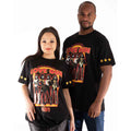 KISS Unisex T-Shirt: Love Gun Stars (Black) (Sleeve Print)