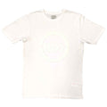 KISS Unisex T-Shirt: Buzzsaw Logo (White) (Hi-Build)