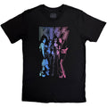 KISS Unisex T-Shirt: Purple Band (Black)
