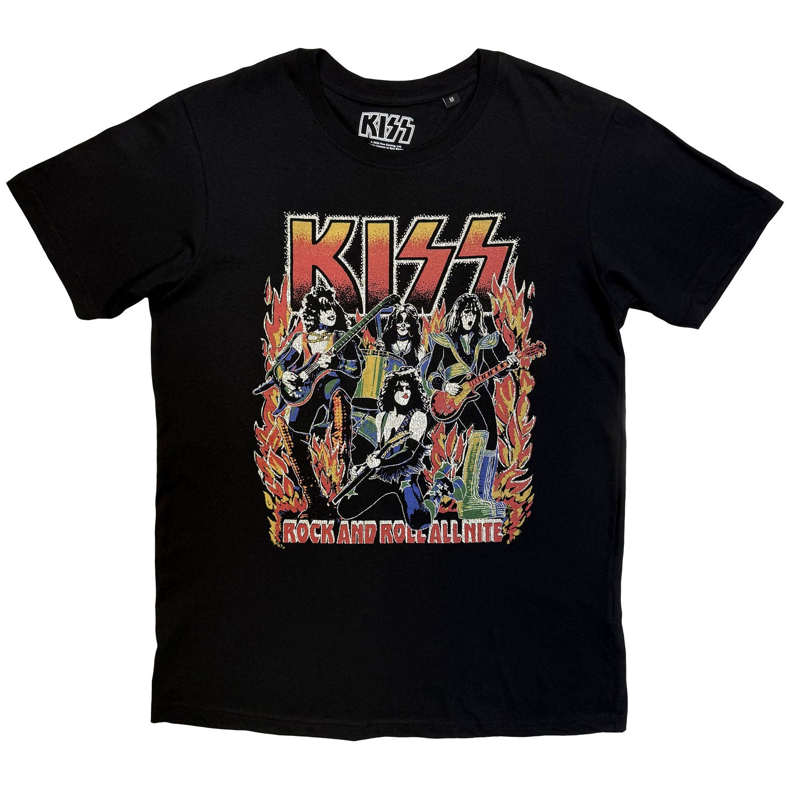 KISS Unisex T-Shirt: Rock And Roll All Nite (Black)